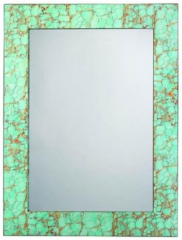 Jamie Young Company Turquoise Pebble Mirror