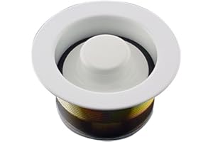 Mr. Scrappy CSFS-WH-93 Custom Color Sink Flange and Stopper Set, White