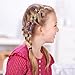 TecUnite 60 Pieces Baby Girls Hair Claw Clips Crystal Rhinestone Mini Hair Clips Mix Colored Flower Hair Bangs Pin Kids Women Hair Accessories