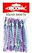 Boone Big Game Trolling Skirt (Pack of 10), Silver Blue Dots Pink Stripe, 4 1/4-Inch