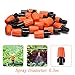 AGSIVO Patio Spray Misters Watering System Kits Accessories for Outdoor Garden Greenhouse Nozzles Misting Cooling with 49.2ft， 4/7 Blank Distribution Tubing Hose