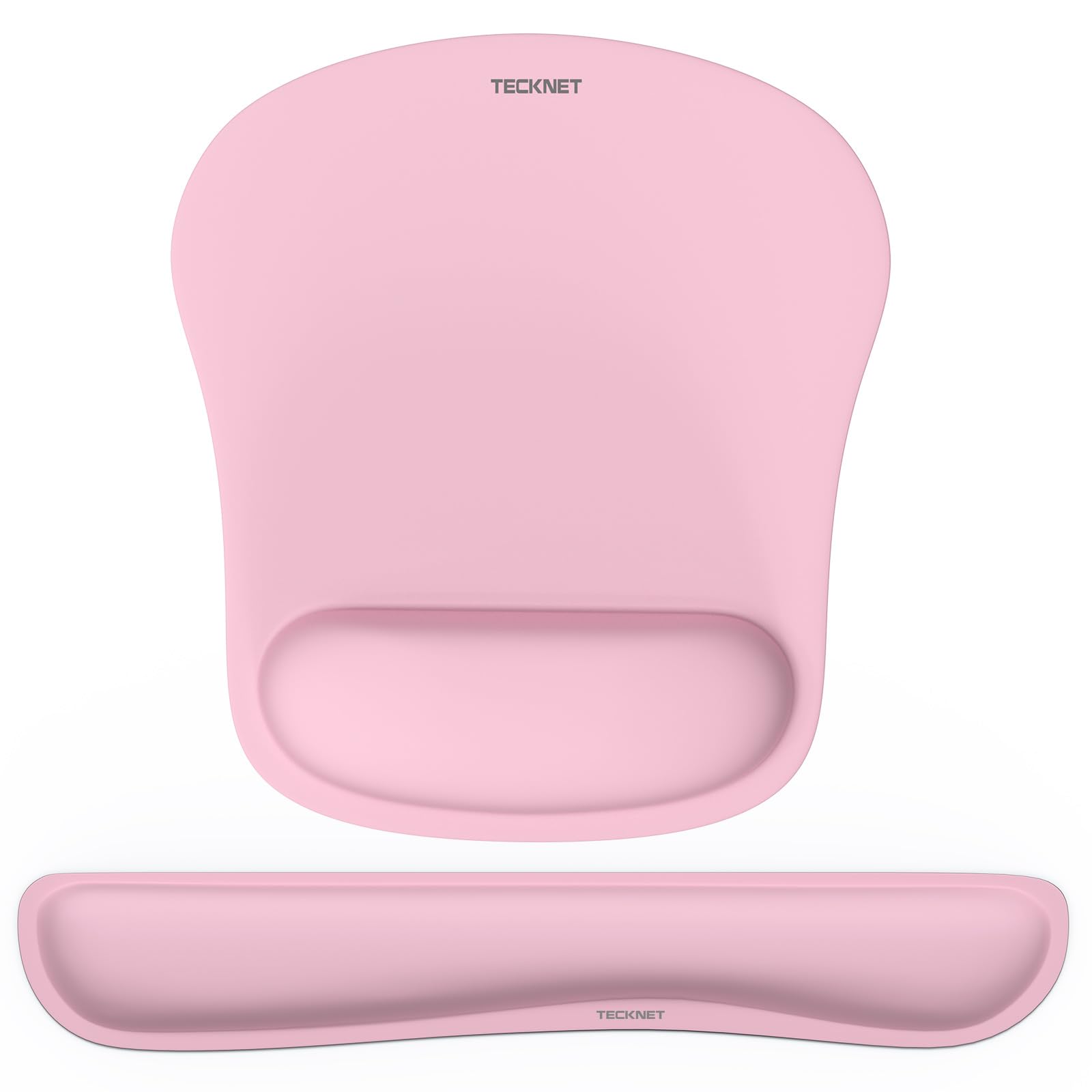 Photo 1 of TECKNET Keyboard Wrist Rest and Mouse Pad with Wrist Support, Memory Foam Set for Computer/Laptop/Mac, Lightweight for Easy Typing & Pain Relief Ergonomic Mousepad (LT.Pink)