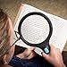 Magnifying Glass with Extra Large Lens and Bright LED Ring Light - Ideal for Reading, Inspecting, Schools, Exploring, Computers and Cell Phones