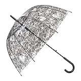 Remedios Automatic Open Transparent Clear Flower Lace Bubble Dome Umbrella