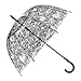 Remedios Automatic Open Transparent Clear Flower Lace Bubble Dome Umbrella