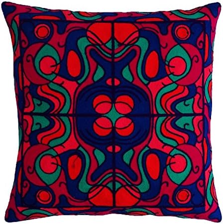 My Craft Palace Pink Beautiful Suzani Throw Cushion Cover Handmade Boho Pillow Cover