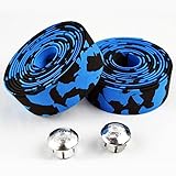 Projekt Fixie - Comfort Cork Road Bike Handlebar Tape with Reflective Bar Plugs