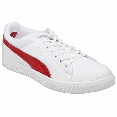puma clyde white red