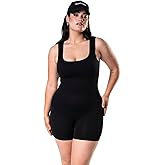 HeyShape Bodysuits for Women - Square Neck Yoga Jumpsuit - Body Shaper Tummy Control Shapewear for Women