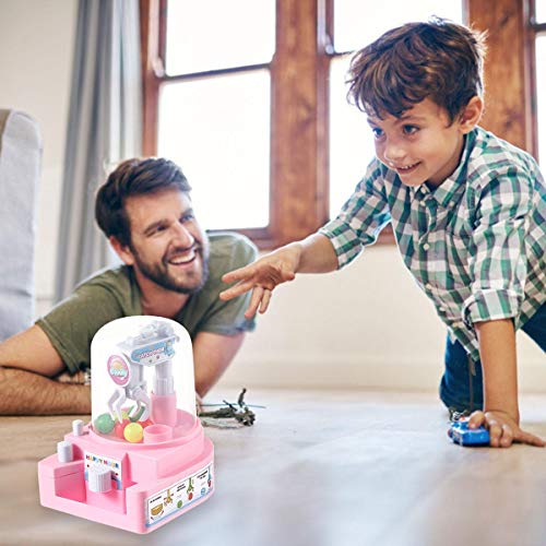 Claw Machine, AOLVO Mini Grabber Toy Cute Claw Machine Playset Crane Game Machine for Kid, Best Birthday Christmas Gift Toy for Intelligence Development (Random Color)