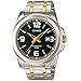 Casio Men's MTP1314SG-1AV Silver Stainless-Steel Quartz Watch with Black Dial