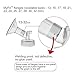 Maymom Wide Neck Pump Parts for spectra S1/S2 Pumps; Incl Wide Mouth 30mm Extra Large Flanges, Valves, Membranes; Not Original Spectra Flange; Replaces Spectra Duckbills, Spectra Shield