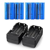 8PCS 3.7V Li-ion Rechargeable 18650 Battery for Handheld Flashlights(NOT AA or AAA)