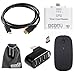 EEEKit 4-in-1 Office Kit for iRULU WalknBook 3 Notebook 10.1 Inch Microsoft Windows 10 Quad Core, Hybrid 10.1 inch Tablet, Wireless Mouse+OTG Card Reader+Mini HDMI to HDMI Cable+USB Hub Spiltter