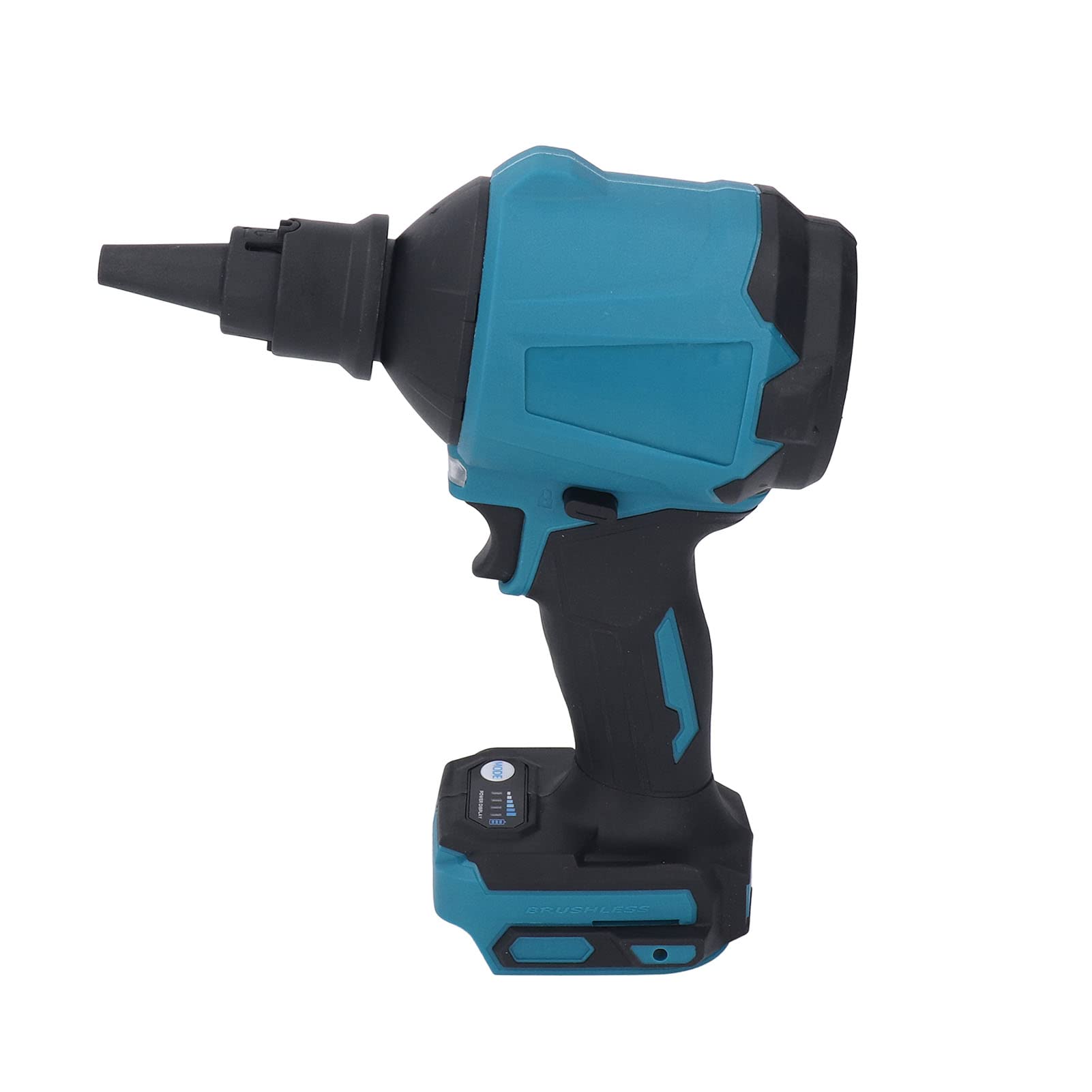 Air Duster Electric, 29.7kPa Reusable Rechargeable Air Dust Blower Gun with 7pcs Different Nozzles and 2pcs Air Hoses 4 Outpu Modes Portbale Cordless Air Blower for Car