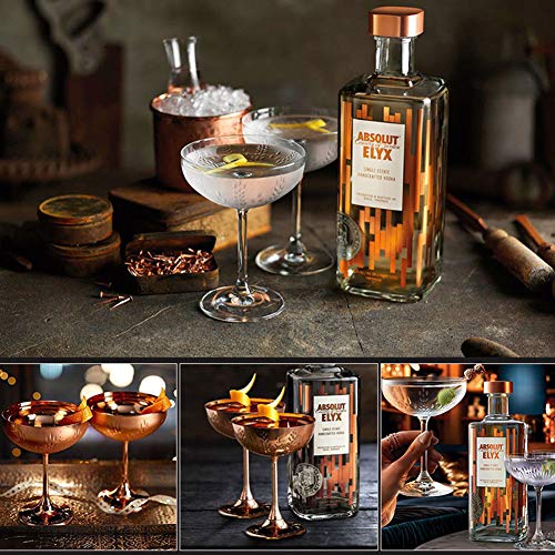 Martini Cocktail Gläser, Edelstahl 304 Blume Geschnitztes Muster Glatter Spiegel Poliert, Dauerhaft Weinbecher… – Bild 7