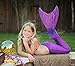 Fin Fun Mermaid Tail, Reinforced Tips, with Monofin, Asian Magenta, Child 6