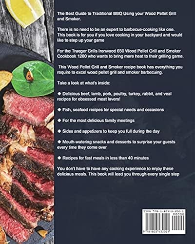 Traeger Grills Ironwood 650 Wood Pellet Grill and Smoker Cookbook