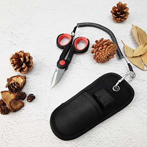 BXIO tijeras de Pesca Angelschere mit Umhängeband und Nylonscheide, strapazierfähig, rutschfest, Faserkabelschneider… – Bild 8