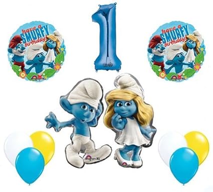 Amazon Com The Smurfs Birthday Party Supplies Smurf And Smurfette