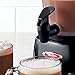 Nostalgia Hot Chocolate, Milk Frother, Cappuccino Latte Maker and Dispenser, 32-Ounce, Black