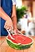Watermelon Slicer and Server - Original Cuisine Tech Watermelon Cutter - Highest Quality Stainless Steel Melon Knife and Tongs