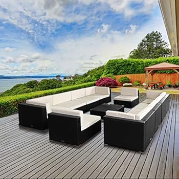 Amazon.com : U-MAX 11 PCS Outdoor Patio Garden Furniture ...