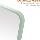 YEAKE 8-Inch Table Desk Vanity Mirror Portable Folding 90° Stand White view 3