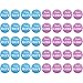 Zhanmai 40 Pieces Gender Reveal Button Pins Boy Girl Pinback Button Pins for Team Baby Shower Party Favors, 2 Inches