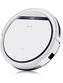 ILIFE V3s Pro Robotic Vacuum, Newer Version of V3s, Pet Hair Care, Powerful Suction Tangle-free, Slim Design, Auto Charge, Daily Planning, Good For Hard Floor and Low Pile Carpet
