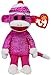 Ty Beanie Babies Sock Monkey Pink Sparkle Plush