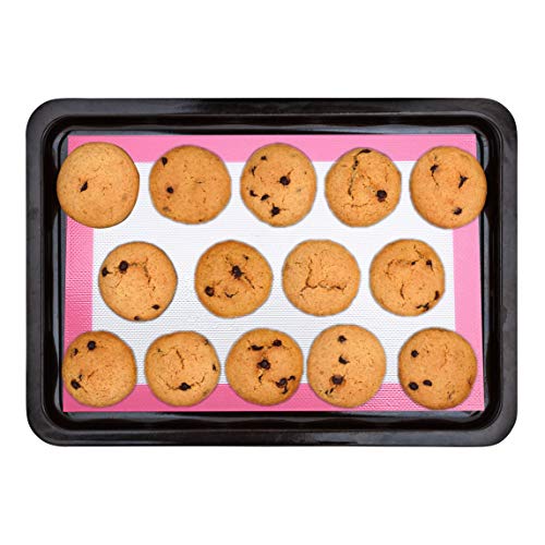 Silicone Baking Mats, 3-Piece Set Non Stick Baking Mats, Half and Quarter Sheet Liner Set , Food Safe Tray Pan and Cookie Sheet Liners - Thumbnail 5
