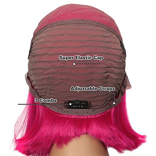 Noble Lace Frontal Bob Wig For Black Women 10 Inch What Lace 13x7 Lace Wig Realistic Synthetic Luvme Baby Pink Bob Wigs Pricepulse
