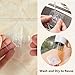 Ninth Five Adhesive Hooks for Hanging Wall Hooks, 22lb Strong Sticky Ceiling Door Hooks, Stainless Steel Transparent Towel Coat Hooks for Home Bathroom Kitchen Outdoor (12)