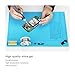 Zoostliss 13.7 x 9.8 inch Screw Repair Mat Heat Insulation Silicone Repair Tools Pad Desk Mat Maintenance Platform BGA Soldering Repair Station with Screw Keeper