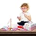 ThinkMax Dentist kit for Kids, 15 pcs Kids Pretend Dentist Playset Toys Dentist Medical Role Play Educational Toy Doctor Playset for Girls Boys and Toddlers(Pink)