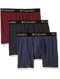 Columbia calzoncillos tipo bóxer de algodón elástico para hombre, paquete de 3