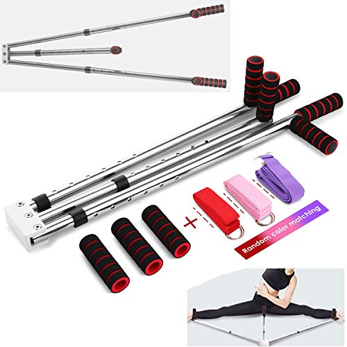 Hurbo 3-Bar Stainless Steel Leg Stretcher Leg Extension Flexibility Training Tools for Ballet, Yoga,Dance, MMA, Taekwondo & Gymnastics (Silver) - Thumbnail 7