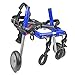 Walkin' Wheels Small Dog Wheelchair, Lightweight Dog Wheelchair for Back Legs, 11-14 lbs, for 7-8 inches Leg Height - Blue