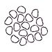 PH PandaHall About 50 Pcs 304 Stainless Steel D Rings Buckle Ring Bag Purse Keychain Snap Hook Webbing Belts Loop Strap 11 Gauge fits Webbing 14mm