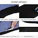 WU-MINGLU Bluetooth Sleeping Eye Mask Headphones, Travel Sleeping Headphone 4.1 Bluetooth Eye Mask Handsfree Sleep Eye Shades Music Headset Earpiece Washable for Phone iPad Tablet (Black 1)