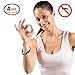 Hoont8482; Natural Mosquito Repellent Faux Leather Braided Bracelet - Pack of 4 / Enjoy Outdoor & Indoor Protection – Special Formulated Natural Plant-derived Ingredients - Fits Adults and Teens