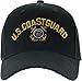 ARMYU Black US Coast Guard USCG Logo Baseball Cap Insignia Embroidered Low Profile Hat