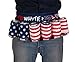 Novelty Beverage Holder Beer Belt (Red, White, and Wasted)