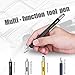 Multitool Pen [2 Pack] Stylus Pen 9-in-1 Combo Pen [Functions as Touchscreen Stylus, Ballpoint Pen, 4