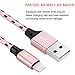 IWAVION Lightning Cable, 3pack 3ft 6ft 10ft Nylon Braided Lightning to USB iPhone Charger Cord with Aluminum Connector for iPhone 7/7 Plus/6s/6s Plus/6/6Plus/SE/5s/5c/5, iPad/iPod – Black/Rose Gold