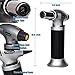 Culinary Torch Kitchen Butane Lighter - Chef Cooking Torch Refillable Adjustable Flame Lighter with Safety Lock for DIY, Creme, Brulee, BBQ and Baking, Butane Gas Not Included