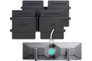 screenbuddy Set of 2, Magnetic connection for your screens, Suitable for all screens, Memorise the angle with the Smart-Lock 