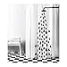 IKEA Tvingen Polyester Shower Curtain, 71 x 71-Inch, White/Black
