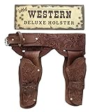 Forum Novelties Men's Deluxe Cowboy Holster Wild West Costume Accessory, Black, One Size